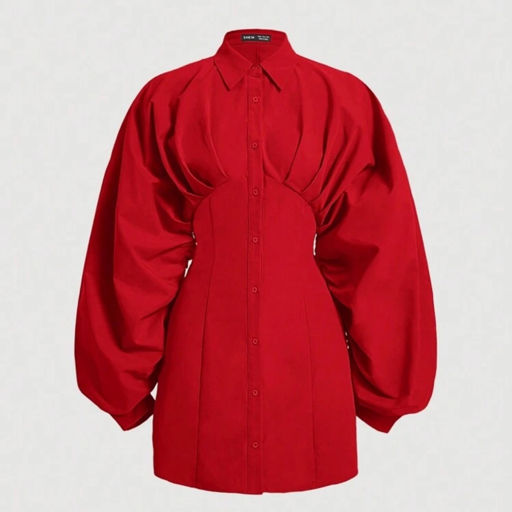 SHEIN Vibrant Red Blouse